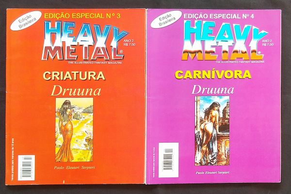 HEAVY METAL ESPECIAL - DRUUNA - Volumes 1 ao 4 - Completo