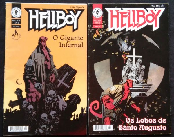 HELLBOY - O GIGANTE INFERNAL n° 1 ao 2 - COMPLETO