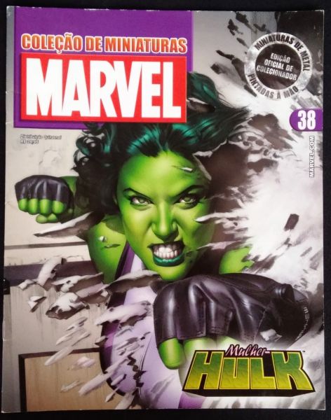 REVISTA COLEÇÃO DE MINIATURAS MARVEL N° 038 - MULHER-HULK