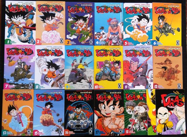 DRAGON BALL - Pacote com as edições 1 ao 5, 9, 10,12, 15, 16 e 17