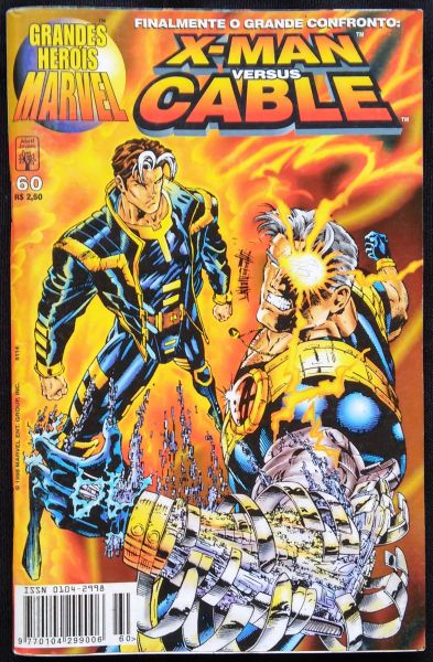 GRANDES HERÓIS MARVEL - 1ª SERIE n° 060 - X-MAN VERSUS CABLE